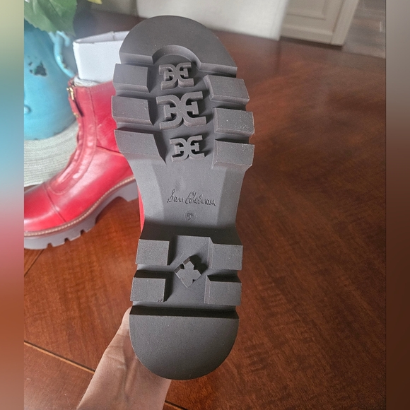 Sam Edelman Womens Cooper Ankle Boots In Red Mahogony Size 9.5/40.5 New-no Box - Picture 4 of 8